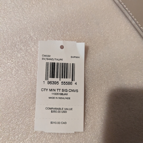 Coach Mini Tote Bag In Signature Canvas - Picture 8 of 9